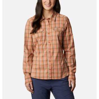 Columbia Ženske Košulje - Silver Ridge Lite Plaid Long Sleeve Roze | OMNT-65341